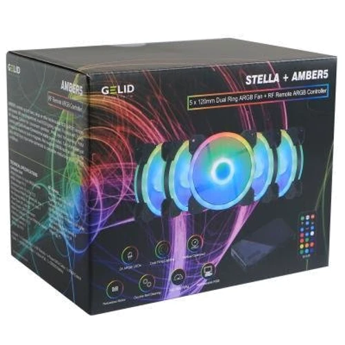 Кулер Gelid Solutions AMBER 5 ARGB Combo Bundle ( 5 вентиляторов ) (RF-RGB-MP-01): Разъем 4pin