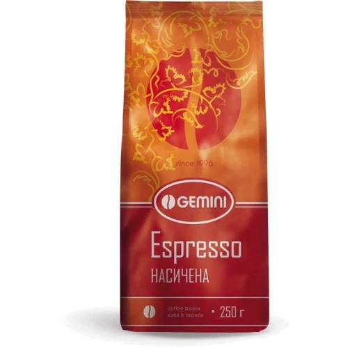 Кофе зерновой Gemini Espresso Grains 250 г (4820156430041)	