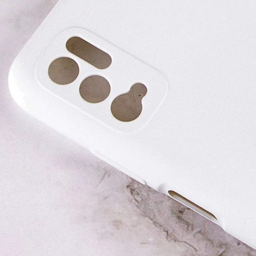 Чехол для телефонов Mobile Case Silicone Cover Shield Camera White for Xiaomi Redmi Note 10 5G / Poco M3 Pro / Poco M3 Pro 5G: Материал силикон