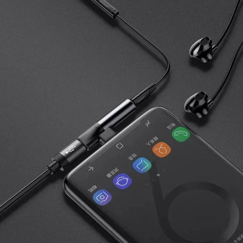 Адаптер Baseus Adapter L41 USB-C to USB-C+3.5mm Black (CATL41-01) фото 11