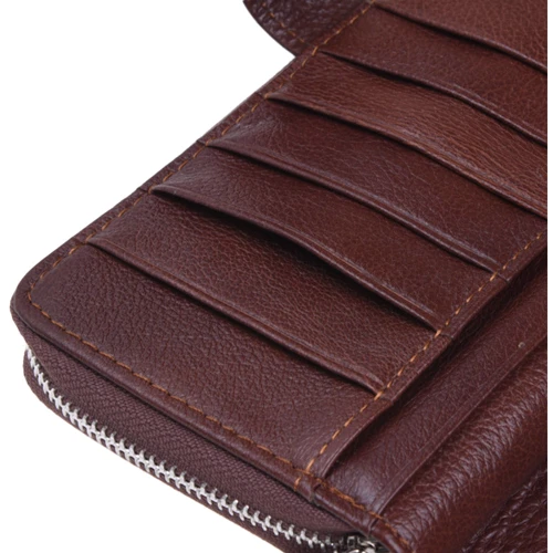 Женский кошелек Horse Imperial коричневый (K11090-brown): Материал Натуральная кожа