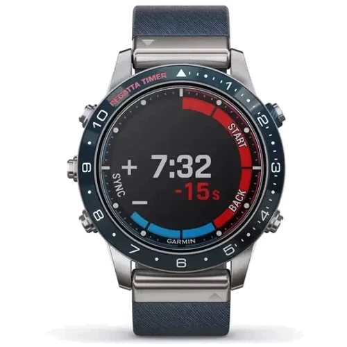 Смарт-часы Garmin MARQ Captain (010-02006-06): Цвет ремешка синий
