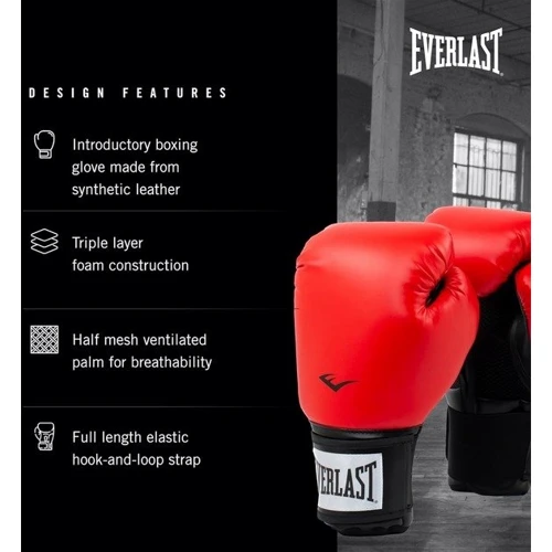 Боксерські рукавички Everlast Prostyle 2 Boxing Glove Уні 16 унцій (P00003086) фото 2