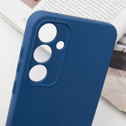 Чохол для телефона TPU Case Getman Liquid Silk Full Camera Navy Blue для Samsung S721 Galaxy S24 FE: Колір синий