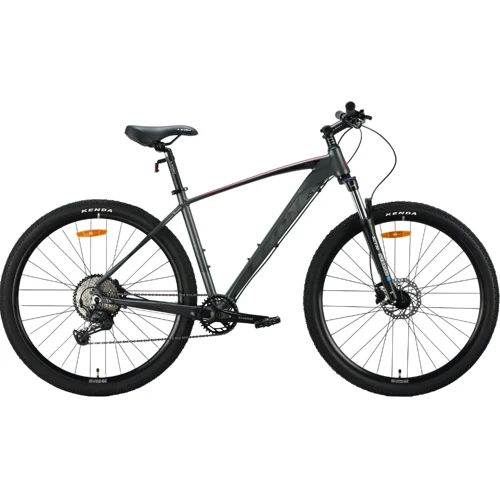 Велосипед Leon TN-70 AM Hydraulic lock out HDD 29" рама-19" графітовий з чорним та червоним (матовий) 2024 (OPS-LN-29-181)