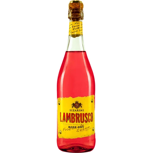 Вино ігристе Sizarini Lambrusco, рожеве сухе, 0.75л 10.5% (DIS8004810976489)