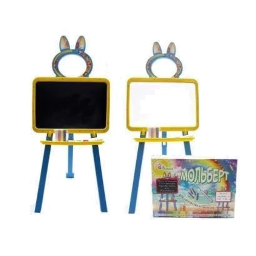 Детская доска для рисования магнитная DOLONI TOYS 013777/1 Желто-голубая