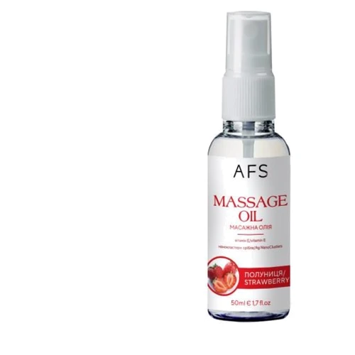 Массажное масло AFS Production с ароматом клубники, 50 мл: Тип Масло