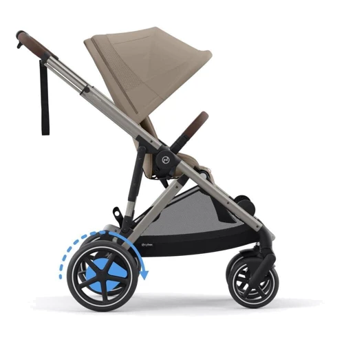 Прогулянкова коляска Cybex eGazelle S TPE Almond Beige з електродвигуном та функцією заколисування (524000547) фото 10