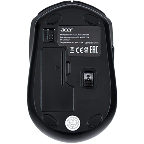 Мышь Acer OMR040 WL Black (ZL.MCEEE.00A, ZL.MCEEE.02C): Радиус действия 10 м