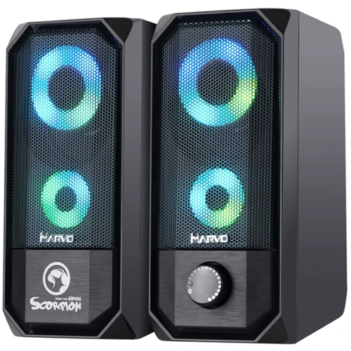 Акустична система Marvo SG-265 Multi-LED USB Black: Формат акустики 2.0