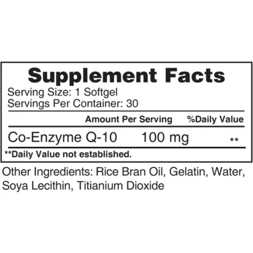 Earth‘s Creation Co-Q 10 Коэнзим Q10 100 мг 30 гелевых капсул