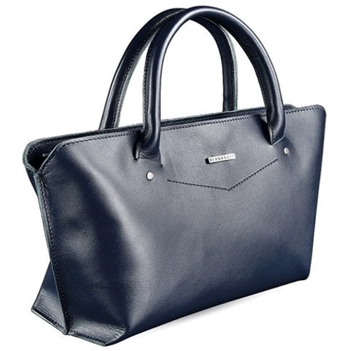 Женская сумка тоут Midi BlankNote темно-синяя (BN-BAG-24-navy-blue): Застежка Молния
