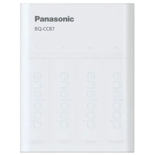 Panasonic Smartplus USB Charger BQ-CC87 + Eneloop 4xAA 2000 mAh plastic free pack (K-KJ87MCD40USB)