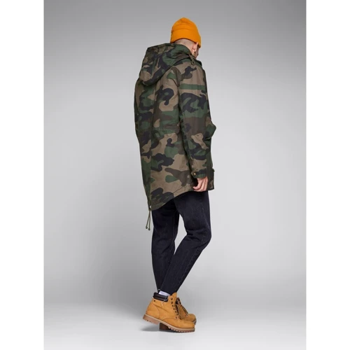 Парка Jack & Jones 23829901 46 зеленая демисезон с капюшоном: Подкладка На подкладке