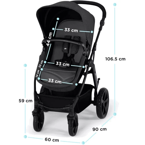 Универсальная коляска 3 в 1 Kinderkraft Moov 2 Moonlight Gray (KSMOOV02GRYEV00) фото 16