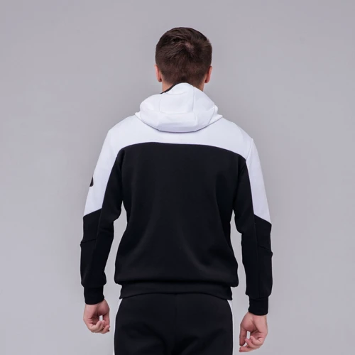 Спортивна толстовка Peak FWA01001-WHI 52 чорна з капюшоном на блискавці: Країна виробник Китай