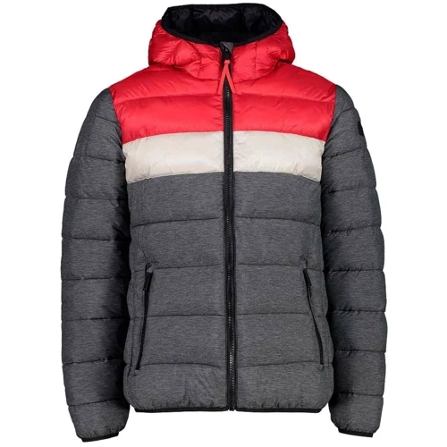 Куртка CMP Man Jacket Fix Hood (30K2757M-43ZH) 52 сіра демісезон з капюшоном