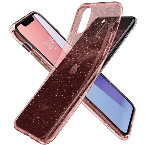 Чехол для iPhone Spigen Liquid Crystal Glitter Rose Quartz (077CS27230) for iPhone 11 Pro: Материалы силикон