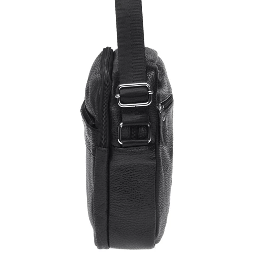 Мужская сумка через плечо Borsa Leather черная (K11025-black): Пол Мужской