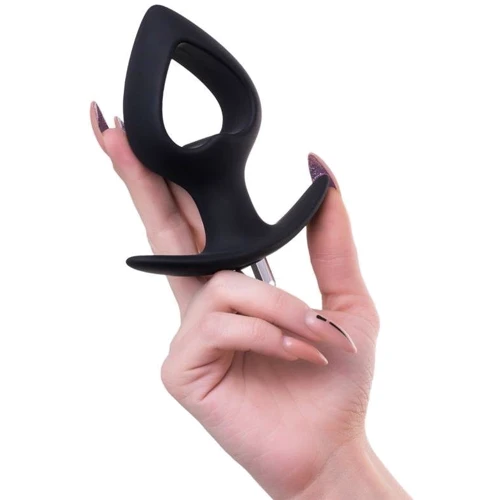 Анальная пробка с вибрацией Toyfa POPO Pleasure Anal Plug Cordis M Vibro Black
