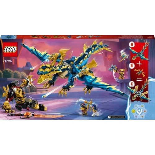 Конструктор LEGO NINJAGO Дракон стихий против работа Владычицы 1038 деталей (71796) фото 9