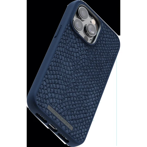 Чехол для iPhone Njord Salmon Leather MagSafe Case Blue (NA43SL01) for iPhone 14 Pro фото 5