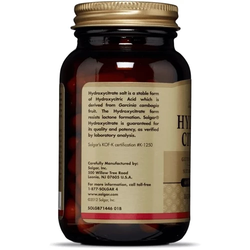 Solgar Hydroxy-Citrate, 60 Veg Caps Екстракт гарцинії камбоджійської, гідроксил-цитрат: Форма випуску капсули