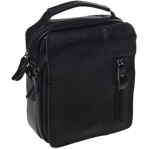 Чоловіча сумка через плече Keizer чорна (K1566-black)