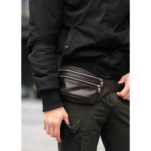 Сумка чоловіча Sambag Tirso коричнева (81333120wm): Фактура Матовая, Гладкая