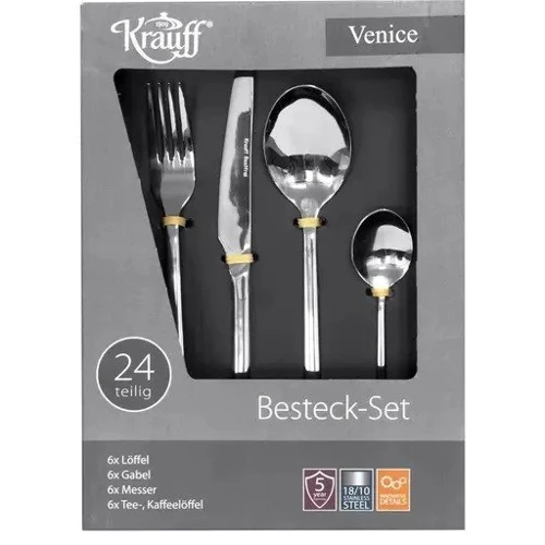 Набор столовых приборов Krauff Venice 29-178-002 24 прибора (27099): Наименование Набор столовых приборов