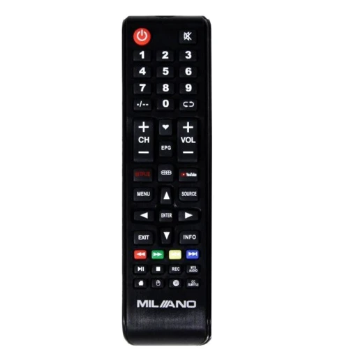 Телевизор Milano 43FHDT2S12N23: Выход в интернет Ethernet (RJ-45) / Wi-Fi