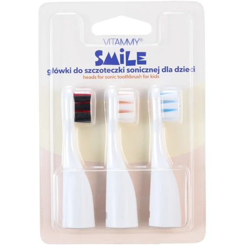 Головки для звуковой зубной щетки VITAMMY SMILE набор 1 (Полярный медведь, черный кот, собака) 3 шт