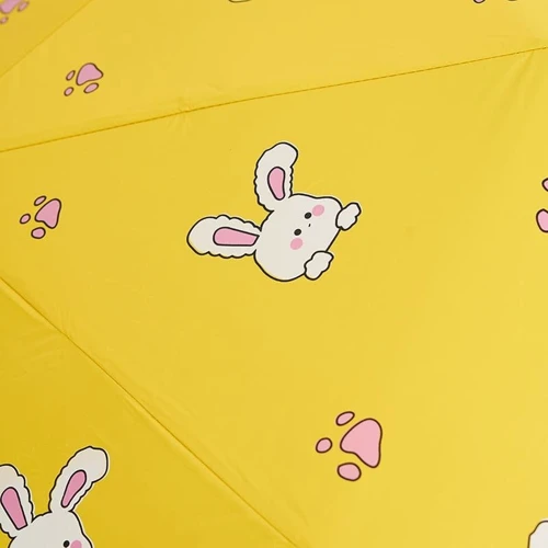 Зонт женский автомат Monsen желтый (C1RABBITy-yellow): Фасон Складной (3 сложения)