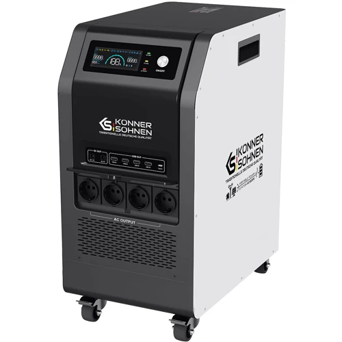 Зарядная станция Konner&Sohnen 5120Wh,5200W UA: Емкость аккумулятора, Вт/ч 5120
