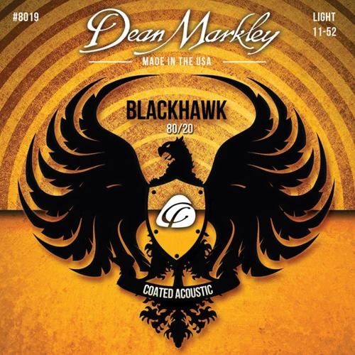 Струна для гитар Струны DEAN MARKLEY 8019 BLACKHAWK ACOUSTIC 80/20 BRONZE LT (11-52)