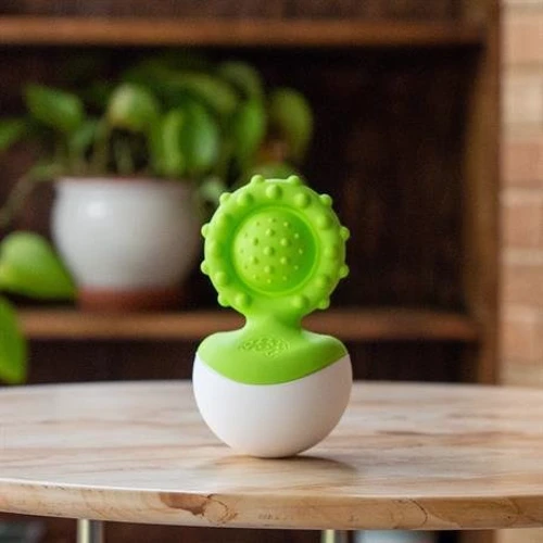 Прорізувач-неваляшка Fat Brain Toys dimpl wobl зелений (F2173ML) фото 4