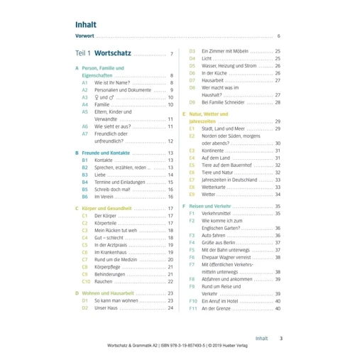 Deutsch üben: Wortschatz und Grammatik A2: Кількість сторінок 128