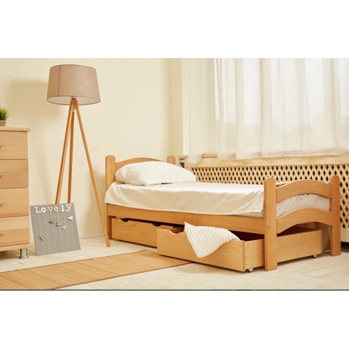 Кровать подростковая PARIS с ящиками (800x1900) (бук): Тип подростковая
