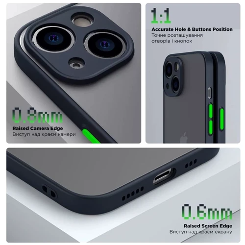 Чехол для телефонов ArmorStandart Frosted Matte Navy Blue for Xiaomi Redmi A3 (ARM74427): Тип накладка на заднюю часть