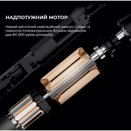 Зубная щетка Oclean X Ultra Set Black: Технология чистки звуковая