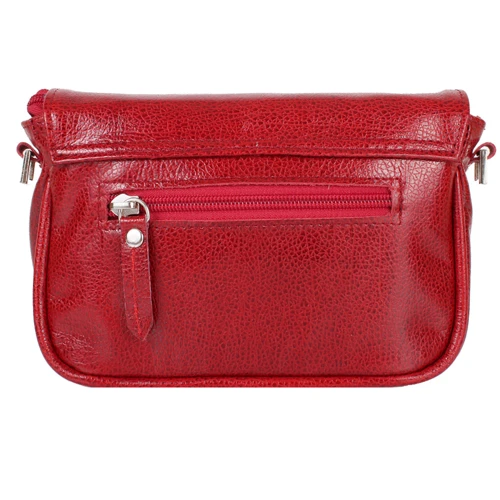 Женская сумка кросс боди Laskara красная (LK-DD225-red-fish): Тип ручки Плечевой ремень, Без ручки