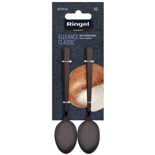 Набор чайных ложек RINGEL Elegance Classic 6 шт. на блистере (RG-3121-6/4)