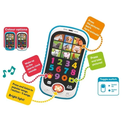 Музыкальный детский телефон Kids Hits Привет ферма в ассортименте (KH03/001)
