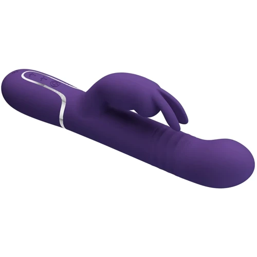 Вибратор с ротацией и толчками LYBAILE Pretty Love Coale Dark Purple (BW-500013-2)