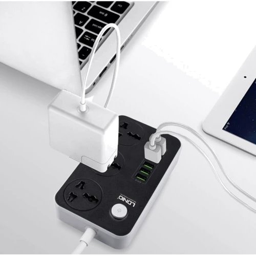 Сетевой фильтр LDNIO SC3604 Black/White: Тип розеток Евророзетки (Тип F)