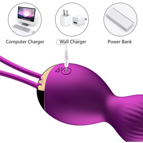 Вагинальные шарики с вибрацией и с пультом ДУ FOX - Vibrating Silicone Kegel Balls USB