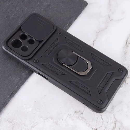 Чехол для телефонов Mobile Case Camshield Serge Magnetic Ring Black for Xiaomi Mi 11 Lite / Mi 11 Lite 5G: Материал TPU (термополиуретан) и поликарбонат