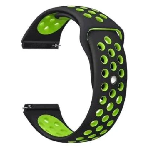 Ремешок Becover Sport Band Vents Style Black/Green for Xiaomi iMi KW66/Mi Watch Color/Watch S1 Active/Haylou LS01/LS05 (705802)