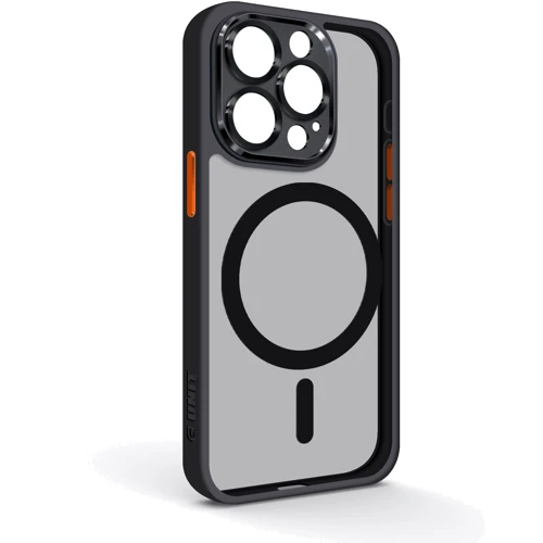 Чехол для iPhone ArmorStandart Unit Case Magsafe SE Black Orange for iPhone 15 Pro (ARM75362)